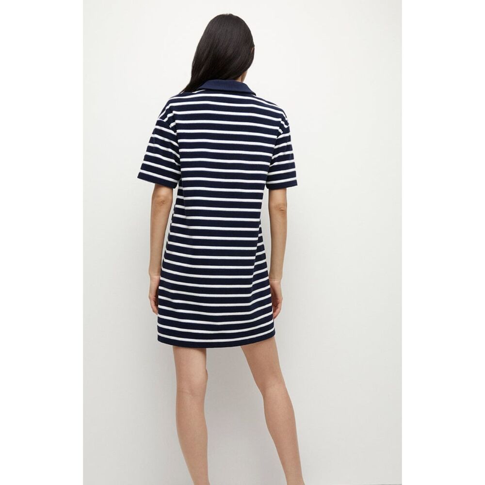 Veronica Beard Terrence Striped Cotton Blend T-Shirt Dress Size XS - Picture 3 of 6